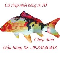 Gấu Bông gối ôm hình cá chép in 3D như thật cực đẹp size 60 cm