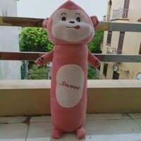 Gấu bông, gối ôm khỉ hồng cho bé 50cm