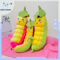 Gấu bông Gối Ôm Sâu Lá Sen siêu cute hàng cao cấp mềm mịn - Gấu shop