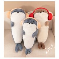 Gấu bông gối rái cá siêu dễ thương, thú nhồi bông sang trọng đồ chơi hải cẩu búp bê quà tặng