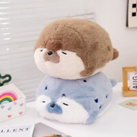 Gấu bông hải cẩu Hinkids thú nhồi bông rái cá gối ôm hải cẩu khổng lồ mềm mịn cao cấp