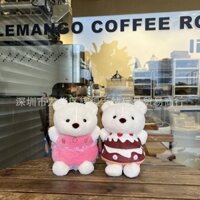 gấu bông Hàng sẵn có Bánh dâu tây dễ thương Nhật Bản Lena Bear Búp bê sang trọng Búp bê trò chơi điện tử City Exchange Gift Claw Machine