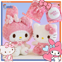 Gấu Bông Hello Kitty Melody - Chất Liệu Mềm Mại, Dễ Thương, Phù Hợp Mọi Lứa Tuổi