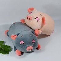 Gấu bông heo lợn mắt híp gối ôm hình thú nhồi bông lợn phê cần chất liệu mèm mịn dễ thương