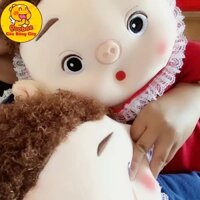 Gấu Bông Heo Lulu Lông Xoắn Mặc Áo - Heo Lulu 2 Màu Cao Cấp Gấu Bông City