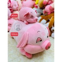 Gấu bông heo lười mắt híp-Thú nhồi bông lợn béo ú - Heo lười 1M