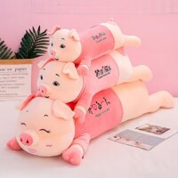 Gấu bông Heo mặc áo hồng, thú nhồi bông heo mặc áo hồng