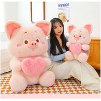 Gấu Bông Heo Tim Kéo Lông Mềm Mịn Nhập Khẩu Cao Cấp