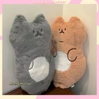 Gấu Bông Hình mèo hoạt hình, chất liệu vải cao cấp, sờ vào rất thoải mái, có hai màu cho bạn lựa chọn, thích hợp làm quà