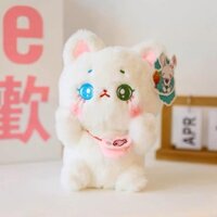 Gấu bông hình mèo trắng, mèo trắng nhồi bông ngây thơ đáng yêu , hàng nhập khẩu cao cấp