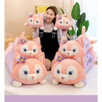 Gấu bông hồ ly đuôi chồn - thú nhồi bông cáo hồng size siêu to khổng lồ size 70cm, 90cm