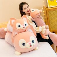 GẤU BÔNG HỒ LY ĐUÔI CHỒN-THÚ NHỔI BÔNG CÁO HỒNG SIZE SIÊU TO