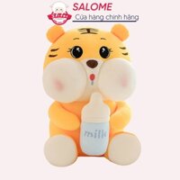 Gấu Bông Hổ Ôm Bình Sữa Dễ Thương Cute  SALOME Thú Bông Hổ Milk Gối Ôm Con Cọp Qùa Tặng Bạn Gái Bé