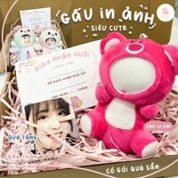 GẤU BÔNG IN ẢNH, gấu ghép mặt, quà tặng ý nghĩa dành cho cặp đôi, bạn thân, gia đình siêu cute