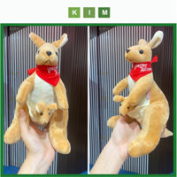 Gấu bông Kanguroo mừng đường bay Úc - Gấu bông Vietjet kỉ niệm - Chất liệu an toàn lành tính