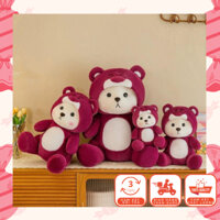 Gấu Bông Kèm Chăn Lena Xanh, Gấu Bông Xinh Lena