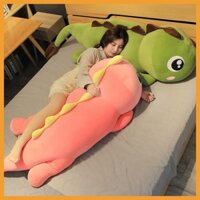 Gấu Bông Khủng Long Đuôi Tim Siêu To Khổng Lồ, Gối Ôm Hình Thú khủng Long Chất Liệu Cao Cấp Siêu Êm Kích Thước 55cm-1m8