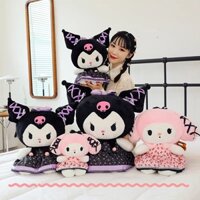 Gấu bông Kuromi mặc váy tím ANVIHOME - thú nhồi bông Kuromi, Melody mặc váy siêu dễ thương