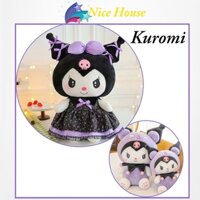 Gấu Bông Kuromi sanrio mẫu mới nhất năm, Thú Nhồi Bông Kuromi váy đen cute _ Nice House