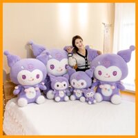 Gấu bông Kuromi,Melody tím mộng mơ hàng quảng châu nhập khẩu cao cấp.thú bông kuromi mặc váy