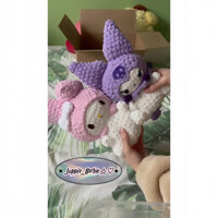 Gấu bông len Kuromi & Melody🖤🍨