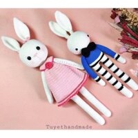 Gấu bông len - thỏ chân dài