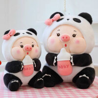 Gấu Bông Lena Lợn ôm Bình Sữa cute.Thú nhồi bông Lợn sữa - N20