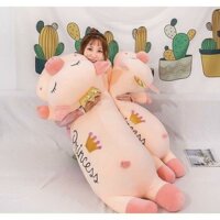 GẤU BÔNG LỢN HỒNG ĐEO VƯƠNG MIỆN 1M5