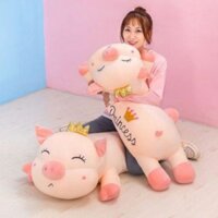 Gấu bông lợn thiên thần đội vương miện siêu cute