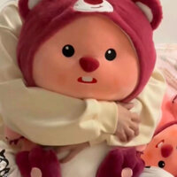 Gấu bông loopy đội mũ siêu đáng yêu