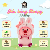 Gấu Bông Loopy Thỏ Hồng 30cm Chính Hãng