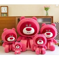 Gấu Bông Lotso Đầu Tròn Đeo Nơ - Gấu Lotso Ngộ Nghĩnh.