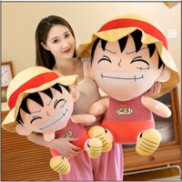 Gấu Bông Luffy Mũ Rơm Hoạt Hình One Piece Đáng Yêu,THú Nhồi Bông Hình Luffy Sang Trọng