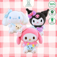 Gấu Bông Melody, Cinnamoroll, Kurumi đeo túi, thú bông thỏ đám mây hoạt hình cho bé