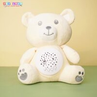 Gấu bông mềm mại cao cấp ru ngủ cho bé dễ ngủ, ngon giấc chiếu đèn chiếu phát nhạc