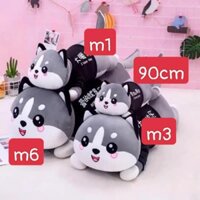 Gấu Bông Mèo Alaska, Mèo Bông Alaska mặc áo, Thù Bông Mèo Alaska dễ thương siêu to khổng lồ