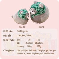 Gấu bông mèo amuse - Xám 30 cm