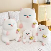 Gấu Bông Mèo Vivicat Trắng Mắt Xanh Mũm Mĩm Dễ Thương Hanna