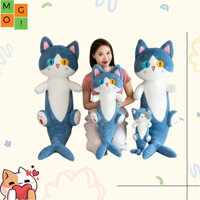 Gấu Bông MGO Gấu Bông Mèo Cá Mập Mềm Mại Đáng Yêu Thú Nhồi Bông Cá Mập Mặt Mèo Kiểu Dáng Mới Lạ