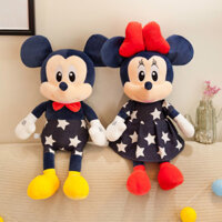 gấu bông mickey disney Ngôi Sao Mickey Sang Trọng Đồ Chơi Minnie Búp Bê Kích Thước Lớn Cặp Đôi Chuột Mickey Gối Trẻ Em Ragdoll