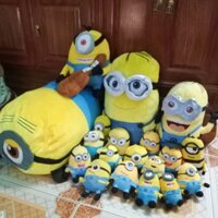 gấu bông Minion đang hot nhất hiện nay. con nằm zise to ôm cực đã, gối cực phê, zise nhỏ mình làm móc khóa