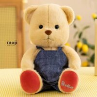 Gấu bông MS Baby bear bella yếm jean denim style 20cm