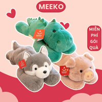 Gấu bông nằm dài Garu Chan, thú nhồi bông gấu, heo, cún, lười, khủng long MEEKO [ Miễn phí gói quà ]