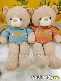 Gấu Bông Nâu Áo Tim