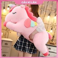 Gấu Bông Ngựa Kì Lân Nằm 50cm -1m2 TEDDY BEAR GB26 Thú Nhồi Bông Ngựa UniCorn Bông Gòn Cao Cấp