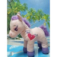 Gấu bông ngựa mắt thêu