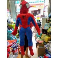 Gấu bông người nhện khổ vải 90cm thành phẩm 80cm vải nhung mềm mịn