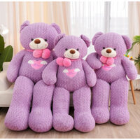 Gấu bông pass Teddy tím 1m5