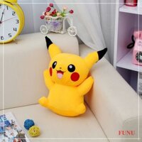 Gấu bông pikachu - Hàng chính hãng, Giao mẫu ngẫu nhiên có nơ và không nơ - 30cm