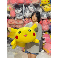 Gấu bông pikachu size 1m2-1m  gấu bông cao cấp thú nhồi bông gối ôm